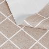 imagesancua 2 Pack Checkered Vinyl Rectangle Tablecloth 54 x 78 Inch 100 Waterproof Oil Proof Spill Proof PVC Table Cloth Wipe Clean Table Cover for Dining Table Buffet Parties Black and WhiteKhaki Checkered