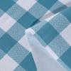 imagesancua 2 Pack Checkered Vinyl Rectangle Tablecloth 54 x 78 Inch 100 Waterproof Oil Proof Spill Proof PVC Table Cloth Wipe Clean Table Cover for Dining Table Buffet Parties Black and WhiteTeal and White Checkered