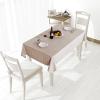 imagesancua 2 Pack Checkered Vinyl Rectangle Tablecloth 54 x 78 Inch 100 Waterproof Oil Proof Spill Proof PVC Table Cloth Wipe Clean Table Cover for Dining Table Buffet Parties Black and WhiteKhaki Checkered