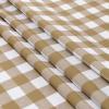 imagesancua 2 Pack Checkered Vinyl Rectangle Tablecloth 54 x 78 Inch 100 Waterproof Oil Proof Spill Proof PVC Table Cloth Wipe Clean Table Cover for Dining Table Buffet Parties Black and WhiteKhaki and White Checkered