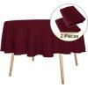 imagesancua 6 Pack Black Tablecloth 90 x 156 Inch  Rectangle Table Cloth for 8 Feet Table Stain and Wrinkle Resistant Washable Polyester Table Cover for Dining Wedding Banquet Party Buffet RestaurantBurgundy