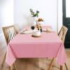 imagesancua 6 Pack Black Tablecloth 90 x 156 Inch  Rectangle Table Cloth for 8 Feet Table Stain and Wrinkle Resistant Washable Polyester Table Cover for Dining Wedding Banquet Party Buffet RestaurantPink