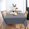 imagesancua 6 Pack Black Tablecloth 90 x 156 Inch  Rectangle Table Cloth for 8 Feet Table Stain and Wrinkle Resistant Washable Polyester Table Cover for Dining Wedding Banquet Party Buffet RestaurantLight Grey