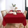 imagesancua 6 Pack Black Tablecloth 90 x 156 Inch  Rectangle Table Cloth for 8 Feet Table Stain and Wrinkle Resistant Washable Polyester Table Cover for Dining Wedding Banquet Party Buffet RestaurantRed