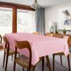 imagesancua 6 Pack Black Tablecloth 90 x 156 Inch  Rectangle Table Cloth for 8 Feet Table Stain and Wrinkle Resistant Washable Polyester Table Cover for Dining Wedding Banquet Party Buffet RestaurantPink