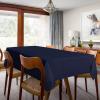 imagesancua 6 Pack Black Tablecloth 90 x 156 Inch  Rectangle Table Cloth for 8 Feet Table Stain and Wrinkle Resistant Washable Polyester Table Cover for Dining Wedding Banquet Party Buffet RestaurantNavy Blue