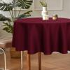 imagesancua 6 Pack Black Tablecloth 90 x 156 Inch  Rectangle Table Cloth for 8 Feet Table Stain and Wrinkle Resistant Washable Polyester Table Cover for Dining Wedding Banquet Party Buffet RestaurantBurgundy