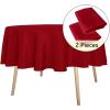 imagesancua 6 Pack Black Tablecloth 90 x 156 Inch  Rectangle Table Cloth for 8 Feet Table Stain and Wrinkle Resistant Washable Polyester Table Cover for Dining Wedding Banquet Party Buffet RestaurantRed