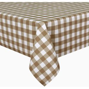 imagesancua 2 Pack Checkered Vinyl Rectangle Tablecloth 54 x 78 Inch 100 Waterproof Oil Proof Spill Proof PVC Table Cloth Wipe Clean Table Cover for Dining Table Buffet Parties Black and WhiteCoffee and White Checkered