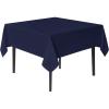 imagesancua Black Square Tablecloths 85x85 Inch 2 Pack  Fabric Table Cloth for Square or Round Tables Washable Polyester Table Cover for Outdoor Party Birthday Buffet ResturantNavy