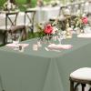 imagesancua Black Rectangle Tablecloths for 8 Foot Tables 6 Pack  Washable Polyester Fabric Table Cloth for Wedding Party Birthday Banquet Reception 60x120 InchSage Green