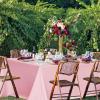 imagesancua Black Rectangle Tablecloths for 8 Foot Tables 6 Pack  Washable Polyester Fabric Table Cloth for Wedding Party Birthday Banquet Reception 60x120 InchPink