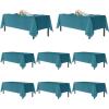 imagesancua Black Rectangle Tablecloths for 8 Foot Tables 6 Pack  Washable Polyester Fabric Table Cloth for Wedding Party Birthday Banquet Reception 60x120 InchTeal