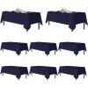 imagesancua Black Rectangle Tablecloths for 8 Foot Tables 6 Pack  Washable Polyester Fabric Table Cloth for Wedding Party Birthday Banquet Reception 60x120 InchNavy