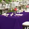 imagesancua Black Rectangle Tablecloths for 8 Foot Tables 6 Pack  Washable Polyester Fabric Table Cloth for Wedding Party Birthday Banquet Reception 60x120 InchPurple