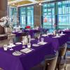 imagesancua Black Rectangle Tablecloths for 8 Foot Tables 6 Pack  Washable Polyester Fabric Table Cloth for Wedding Party Birthday Banquet Reception 60x120 InchPurple