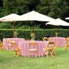 imagesancua Black Rectangle Tablecloths for 8 Foot Tables 6 Pack  Washable Polyester Fabric Table Cloth for Wedding Party Birthday Banquet Reception 60x120 InchPink