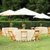 imagesancua Black Rectangle Tablecloths for 8 Foot Tables 6 Pack  Washable Polyester Fabric Table Cloth for Wedding Party Birthday Banquet Reception 60x120 InchBeige