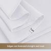 imagesancua Black Square Tablecloths 85x85 Inch 2 Pack  Fabric Table Cloth for Square or Round Tables Washable Polyester Table Cover for Outdoor Party Birthday Buffet ResturantWhite