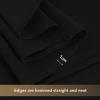 imagesancua Black Square Tablecloths 85x85 Inch 2 Pack  Fabric Table Cloth for Square or Round Tables Washable Polyester Table Cover for Outdoor Party Birthday Buffet ResturantBlack
