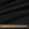 imagesancua Black Square Tablecloths 85x85 Inch 2 Pack  Fabric Table Cloth for Square or Round Tables Washable Polyester Table Cover for Outdoor Party Birthday Buffet ResturantBlack