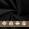 imagesancua Black Square Tablecloths 85x85 Inch 2 Pack  Fabric Table Cloth for Square or Round Tables Washable Polyester Table Cover for Outdoor Party Birthday Buffet ResturantBlack