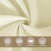 imagesancua Black Square Tablecloths 85x85 Inch 2 Pack  Fabric Table Cloth for Square or Round Tables Washable Polyester Table Cover for Outdoor Party Birthday Buffet ResturantBeige