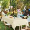imagesancua Navy Blue Tablecloths for 8 Foot Rectangle Tables 6 Pack  60x120 Inch  Washable Fabric Cloth Table Cloth Reusable Polyester Table Covers for Wedding Party Banquet Independence DayBeige