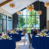 imagesancua Navy Blue Tablecloths for 8 Foot Rectangle Tables 6 Pack  60x120 Inch  Washable Fabric Cloth Table Cloth Reusable Polyester Table Covers for Wedding Party Banquet Independence DayNavy Blue