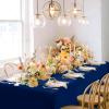 imagesancua Navy Blue Tablecloths for 8 Foot Rectangle Tables 6 Pack  60x120 Inch  Washable Fabric Cloth Table Cloth Reusable Polyester Table Covers for Wedding Party Banquet Independence DayNavy Blue