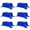 imagesancua Navy Blue Tablecloths for 8 Foot Rectangle Tables 6 Pack  60x120 Inch  Washable Fabric Cloth Table Cloth Reusable Polyester Table Covers for Wedding Party Banquet Independence DayRoyal Blue