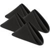image:imagesancua 12 Pack Black Cloth Napkins 17 x 17 Inches 100 Polyester Fabric Dinner Napkins with Hemmed Edges Washable Reusable Napkin Ideal for Parties Weddings and Restaurant Dinners