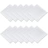 image:imagesancua 12 Pack White Cloth Napkins 20 x 20 Inches 100 Polyester Fabric Dinner Napkins with Hemmed Edges Washable Reusable Napkin Ideal for Parties Weddings and Restaurant Dinners