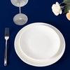image:imagesancua Round Tablecloth 108 Inch Diameter 6 Pack Burgundy  Circle Polyester Fabric Table Cloth for Chiristmas Party Reception Banquet Birthday Washable Formal Table Cover Fit 4296 Inch TablesNavy Blue