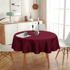 image:imagesancua Round Tablecloth 108 Inch Diameter 6 Pack Burgundy  Circle Polyester Fabric Table Cloth for Chiristmas Party Reception Banquet Birthday Washable Formal Table Cover Fit 4296 Inch TablesBurgundy