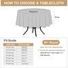 image:imagesancua Round Tablecloth 108 Inch Diameter 6 Pack Burgundy  Circle Polyester Fabric Table Cloth for Chiristmas Party Reception Banquet Birthday Washable Formal Table Cover Fit 4296 Inch TablesRust