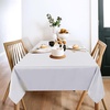 image:imagesancua Round Tablecloth 108 Inch Diameter 6 Pack Burgundy  Circle Polyester Fabric Table Cloth for Chiristmas Party Reception Banquet Birthday Washable Formal Table Cover Fit 4296 Inch TablesWhite
