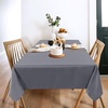 image:imagesancua Round Tablecloth 108 Inch Diameter 6 Pack Burgundy  Circle Polyester Fabric Table Cloth for Chiristmas Party Reception Banquet Birthday Washable Formal Table Cover Fit 4296 Inch TablesLight Grey