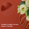 image:imagesancua Round Tablecloth 108 Inch Diameter 6 Pack Burgundy  Circle Polyester Fabric Table Cloth for Chiristmas Party Reception Banquet Birthday Washable Formal Table Cover Fit 4296 Inch TablesRust