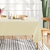 image:imagesancua Round Tablecloth 108 Inch Diameter 6 Pack Burgundy  Circle Polyester Fabric Table Cloth for Chiristmas Party Reception Banquet Birthday Washable Formal Table Cover Fit 4296 Inch TablesBeige