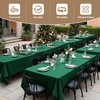 image:imagesancua Round Tablecloth 108 Inch Diameter 6 Pack Burgundy  Circle Polyester Fabric Table Cloth for Chiristmas Party Reception Banquet Birthday Washable Formal Table Cover Fit 4296 Inch TablesHunter Green