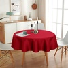 image:imagesancua Round Tablecloth 108 Inch Diameter 6 Pack Burgundy  Circle Polyester Fabric Table Cloth for Chiristmas Party Reception Banquet Birthday Washable Formal Table Cover Fit 4296 Inch TablesRed