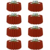 image:imagesancua Round Tablecloth 108 Inch Diameter 6 Pack Burgundy  Circle Polyester Fabric Table Cloth for Chiristmas Party Reception Banquet Birthday Washable Formal Table Cover Fit 4296 Inch TablesRust