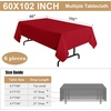 image:imagesancua Round Tablecloth 108 Inch Diameter 6 Pack Burgundy  Circle Polyester Fabric Table Cloth for Chiristmas Party Reception Banquet Birthday Washable Formal Table Cover Fit 4296 Inch TablesRed