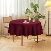 image:imagesancua Round Tablecloth 108 Inch Diameter 6 Pack Burgundy  Circle Polyester Fabric Table Cloth for Chiristmas Party Reception Banquet Birthday Washable Formal Table Cover Fit 4296 Inch TablesBurgundy