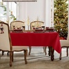 image:imagesancua Round Tablecloth 108 Inch Diameter 6 Pack Burgundy  Circle Polyester Fabric Table Cloth for Chiristmas Party Reception Banquet Birthday Washable Formal Table Cover Fit 4296 Inch TablesRed