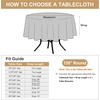 image:imagesancua Round Tablecloth 108 Inch Diameter 6 Pack Burgundy  Circle Polyester Fabric Table Cloth for Chiristmas Party Reception Banquet Birthday Washable Formal Table Cover Fit 4296 Inch TablesRust