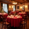 image:imagesancua Round Tablecloth 108 Inch Diameter 6 Pack Burgundy  Circle Polyester Fabric Table Cloth for Chiristmas Party Reception Banquet Birthday Washable Formal Table Cover Fit 4296 Inch TablesRed