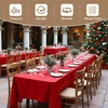 image:imagesancua Round Tablecloth 108 Inch Diameter 6 Pack Burgundy  Circle Polyester Fabric Table Cloth for Chiristmas Party Reception Banquet Birthday Washable Formal Table Cover Fit 4296 Inch TablesRed