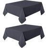 image:imagesancua Round Tablecloth 108 Inch Diameter 6 Pack Burgundy  Circle Polyester Fabric Table Cloth for Chiristmas Party Reception Banquet Birthday Washable Formal Table Cover Fit 4296 Inch TablesGrey